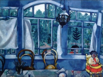 Window over a Garden contemporary Marc Chagall Oil Paintings